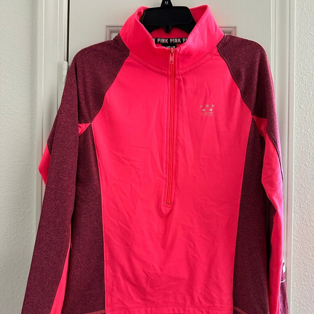 Victoria's Secret PINK Ultimate - Women's 1/2 Zip Athletic Jacket, Medium